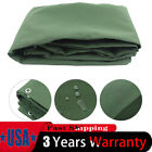 Canvas Tarp 8 x 12ft Heavy Duty Water and Mildew Resistant Tarpaulin Boat Cover