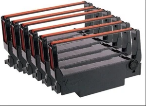 6 EA Toast TKP300 Compatible Black/Red RIBBON Individually Sealed - Picture 1 of 11