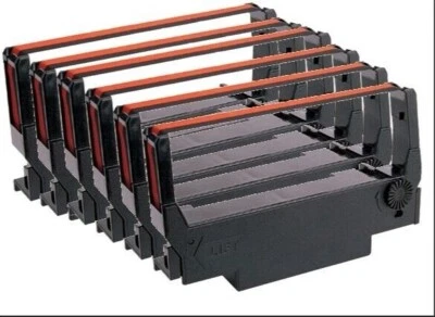 6 EA Toast TKP300 Compatible Black/Red RIBBON Individually Sealed - Image 1 of 4