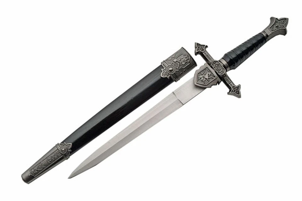 NUEVO Daga Espada Corta 14 pulgadas Medieval Real Inglés Caballero Disfraz Juegos con disfraces Foto 1 de 1