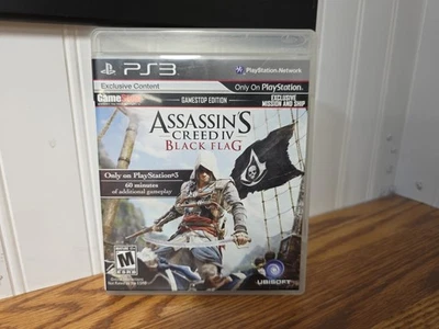 Refurbished Assassin's Creed 4 Black Flag PS3 Tested Gamestop Variant. Fast Ship - Image 1 of 4
