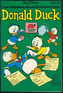 Die tollsten Geschichten von Donald Duck Nr.34 von 1973 - ERSTAUFLAGE TOP Z1 - Picture 1 of 3
