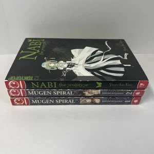 Lot of 3 TokyoPop Manga Mugen Spiral 1 and 2, Nabi The Prototype First Ed/Print - Picture 1 of 12