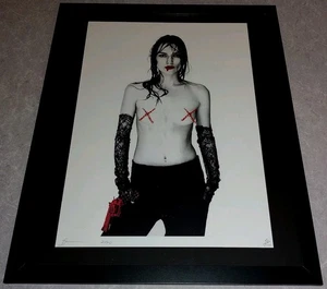 DEATH NYC ltd ed signed FRAMED street art print 45x32cm Keira Knightley - Picture 1 of 3