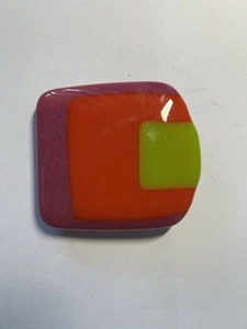 Hebilla de cinturón rectangular de neón multicolor retro vibra - Imagen 1 de 7