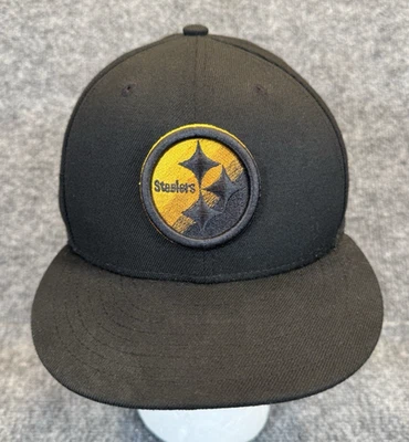 Pittsburgh Steelers New Era 59FIFTY Sombrero Ajustado Negro Talla 7 7/8 NFL Foto 1 de 4