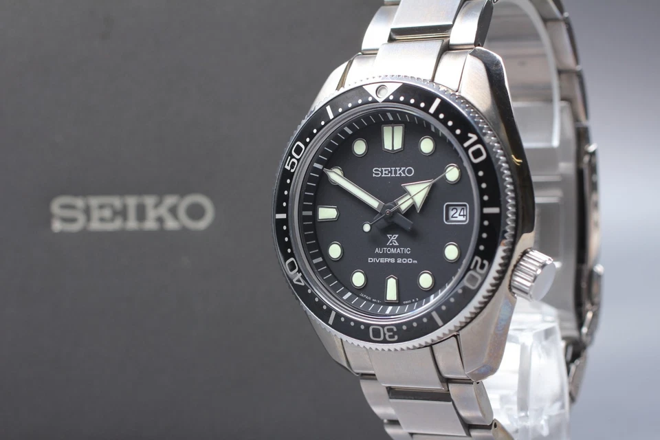 Vtg[N MINT W/Box] SEIKO Prospex 6R15-04G0 Automatic Diver Scuba Black Mens Watch - image 1 of 4