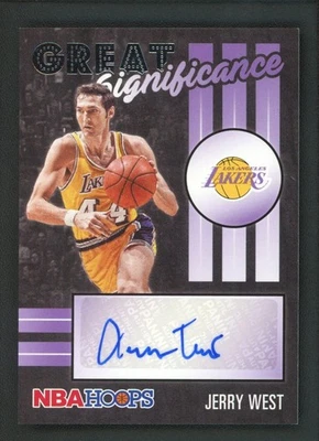 Jerry West 2020-21 automático Panini Hoops gran significado autógrafos Foto 1 de 2
