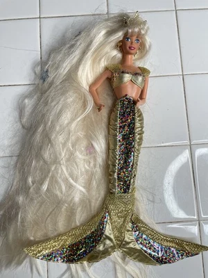 Barbie Jewel Hair Mermaid 1995 - Muñeca rubia pelo largo Mattel vintage años 90  Foto 1 de 4
