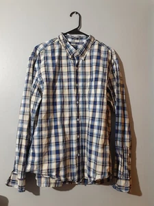 Camisa J Crew Botón Azul Cuadros Manga Larga Para Hombre Talla XL Informal Outdoo - Imagen 1 de 4