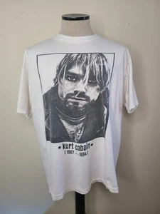 Nirvana Kurt Cobain Memorial 90s Style Modern Reprint Tee XL  - Picture 1 of 9