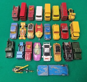 Job Lot of  26 Vintage Corgi Juniors Die-Cast Vehicle Bundle Van Car Trailer etc - Picture 1 of 7