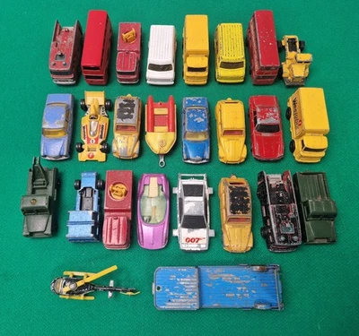 Job Lot of  26 Vintage Corgi Juniors Die-Cast Vehicle Bundle Van Car Trailer etc - Image 1 of 4