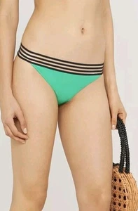 Selfridges Emma Pake Bikinihose Grün Schwarz Mid Rise Neu W28 Größe Small - Bild 1 von 7