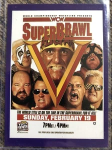 1995 WCW Main Event Cardz WCW Pay-Per-View Card # 95 Super Brawl - Bild 1 von 2