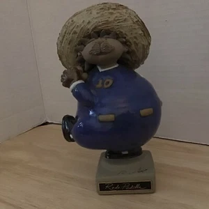 Vintage Rodo Padilla Pottery Man Playing Baseball 6" Folk Art Figurine - Bild 1 von 5