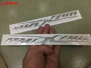 Silver Maxam Side Cowl Emblem Decal Set for YAMAHA Motorcycle Bike 3D Raised New - Bild 1 von 5