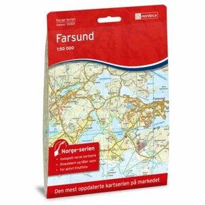 Farsund - Nordeca 1:50k Norway Walking Hiking Map 10001 - Picture 1 of 4