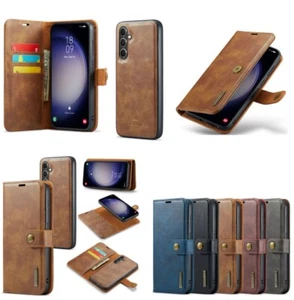 For Samsung Galaxy S25 S24 S23 S22 S20 S7 Leather Stand Card Split Wallet Case - Picture 1 of 63