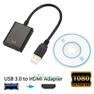 HD 1080P HDMI to USB 3.0 Video Cable Adapter Converter For Windows 7/8/10 PC New - Picture 1 of 9