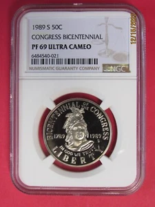 1989 "S" CONGRESS BICENTENIAL "NGC PF69UC" - Picture 1 of 2