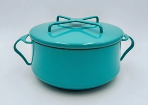 Dansk Købenstyle türkis JHQ Emaille Kasserolle Dutch Oven 2 QT Topf - Bild 1 von 15