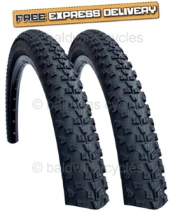 PAR Baldy's 27,5 x 2,2 NEGROS NEUMÁTICOS para bicicleta de montaña todoterreno banda de rodadura knobby - Imagen 1 de 11