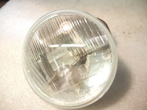 MOTORCYCLE 7" HEADLIGHT LENS CONVEX motorbike light front clear generic triumph