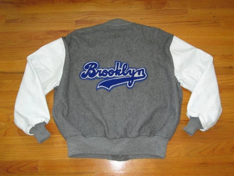 BROOKLYN DODGERS Vtg 90s 80s DeLong Cooperstown Collection Letterman Jacket XL Cover