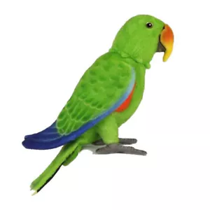 Male Electus Parrot - Hansa Realistic Poseable Stuffed Plush Animal Soft Toy 30c - Picture 1 of 1