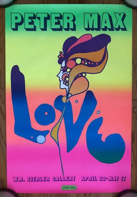 彼得·麦克斯海报爱复古原版 20 世纪 60 年代迷幻海报 Zierler 画廊 — 第 1/4 张图片