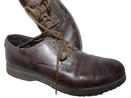 UGG Mocassini Oxford da uomo craven marroni in pelle stringate 1007992 taglia US 13