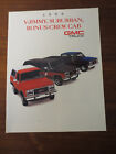 1990 GMC V-Jimmy & SUBURBAN & Bonus Cab & Crew Cab truck advertising booklet - -