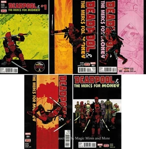 DEADPOOL & The Mercs for Money (5) comic set #1 2 3 4 5 Marvel 1st print lot - Picture 1 of 1