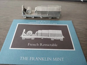 Franklin Mint Pewter Worlds Greatest Railroad Cars French Retractable NEW - Picture 1 of 2