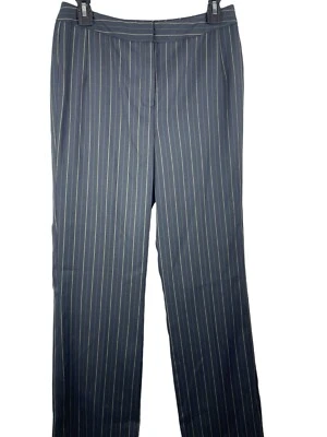 Pantalones de vestir de oficina Taylor B.Moss de colección negros oliva a rayas Y2K años 90 nuevos con etiquetas 4 Foto 1 de 4