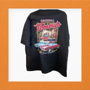T SHIRT Original Tommy's Hamburgers Southern California Black Muscle Cars L.A. - Picture 1 of 6