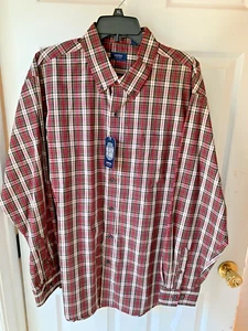 MLSD--arrow MENS GREENS,TURQ,BURGANDY,WHITE PLAID DRESS SHIRT XL NEW - Picture 1 of 4
