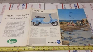 Vespa 90 Smallframe V90 Original Distribuidor Venta Folleto Anuncio - Imagen 1 de 3