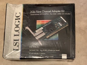 LSI Logic 2Gb Fibre Channel Adapter Kit Dual Channel LSI7202XP-LC NEW Sealed - Picture 1 of 2