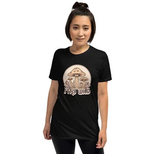 Stay Wild Mushroom Shirt Wilderness Shroom Hunting Hippie FORAGING forest Vibe - Picture 1 of 34