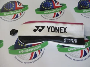 new yonex ezone elite 2 white/black/magenta fairway wood head cover - Picture 1 of 2