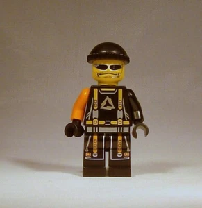 LEGO Alpha Team Flex Minifigure Orange Arm 4742 4774 Black and Silver Genuine - Picture 1 of 1