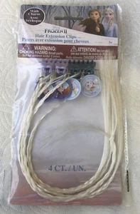 FROZEN 2 QUEEN ELSA Hair Extensions (4ct). BRAND NEW IN PACKAGE - Picture 1 of 3
