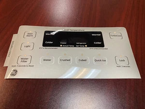 GE Refrigerator Dispenser Overlay only, for WR55X10842/ WR55X10907/ WR55X20756 - Picture 1 of 2
