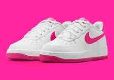 Nike Air Force 1 (GS) Shoes White Hot Pink FV5948-102 Multi Size NEW