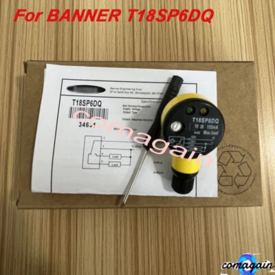New in Box Photoelectric Switch Sensor PNP For BANNER T18SP6DQ 10-30VDC 500mm - Imagem 1 de 4