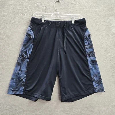 HYLETE Men Activewear Shorts M Black Geometric Logo Zipper 10.5" Inseam - Image 1 of 4