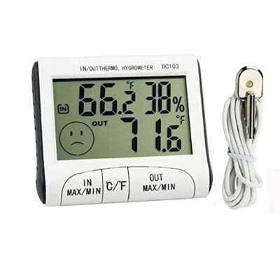 Stazione meteo Termometro Igrometro Digitale umidità temperatura interna esterna - Immagine 1 di 3