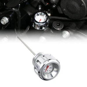 Chrome Oil Temperature Dipstick For Harley 17-24 Touring FLHX FLTR FLHR Parts - Picture 1 of 8